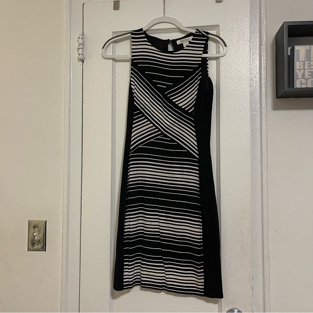 Black and white Maxi dress